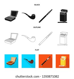 Vector illustration of refuse and stop symbol. Collection of refuse and habit stock vector illustration.