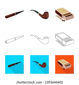 Vector illustration of refuse and stop symbol. Collection of refuse and habit stock symbol for web.