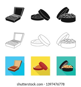 Vector illustration  refuse and stop symbol. Collection  refuse and habit stock symbol for web.