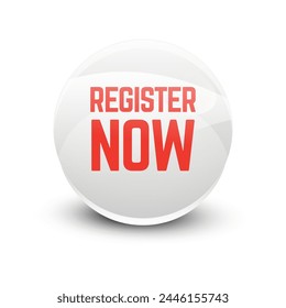 Vector Illustration Register Now Label vector.