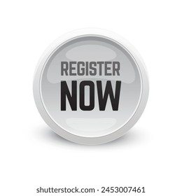 Vector Illustration Register Now Label vector.