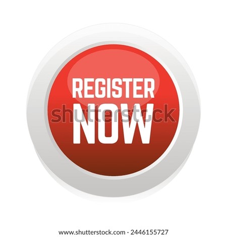 Vector Illustration Register Now Label vector.