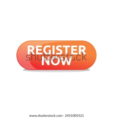 Vector Illustration Register Now Label vector.