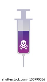 A vector illustration related to biological risk