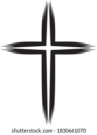 Vector illustration of the religious cross