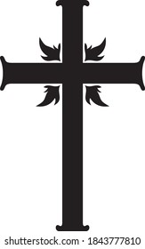 Vector illustration of the religious cross