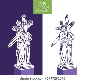 Vector illustration of the religious image of 