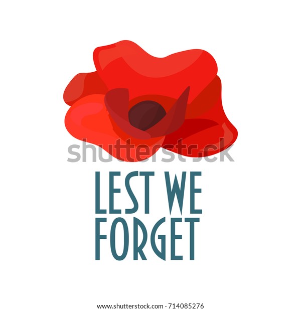 Vector Illustration Remembrance Day Known Poppy Stock Vector (Royalty ...