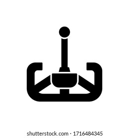 ilustración vectorial control remoto icono o logotipo con estilo de diseño de glifo