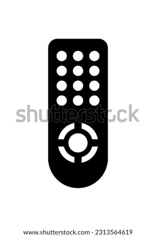 vector illustration of remote control icon on white background
