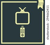 Vector illustration remote tv