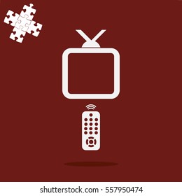 Vector illustration remote tv