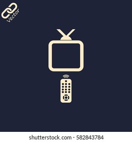 Vector illustration remote tv