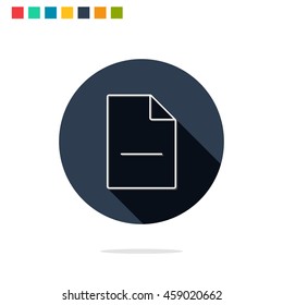 Vector illustration of remove file icon