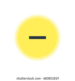 Vector Illustration Of Remove Icon. Beautiful User Element Also Can Be Used As Minus  Element.