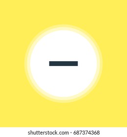 Vector Illustration Of Remove Icon. Beautiful User Element Also Can Be Used As Minus  Element.