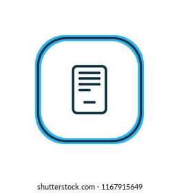 Vector illustration of removing icon line. Beautiful bureau element also can be used as negative icon element.