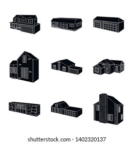 Vector illustration of renovation and infrastructure sign. Collection of renovation and home vector icon for stock.