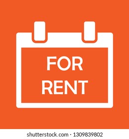Vector illustration of for rent icon, EPS10.