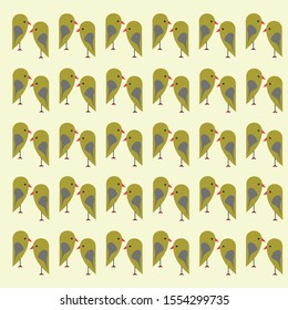 vector illustration of repeated bird pattern or  bird background