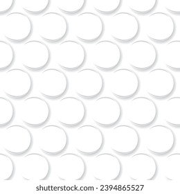 Vector illustration with repeating pattern. Stylish clean background. White circles with shading on a white background. Beautiful and modern wallpaper.Background for websites and presentations. Circle