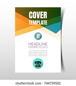Vector Illustration of  report Cover design.