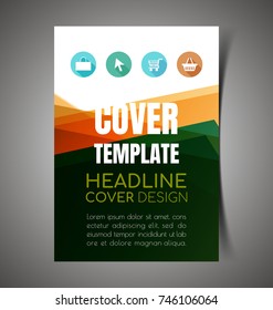 Vector Illustration of  report Cover design.