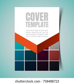 Vector Illustration of  report Cover design.