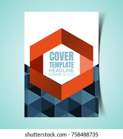 Vector Illustration of  report Cover design.