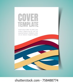 Vector Illustration of  report Cover design.