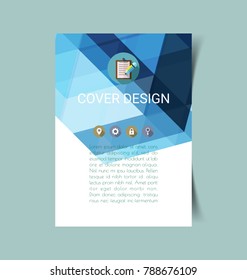Vector Illustration of  report Cover design.