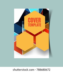 Vector Illustration of  report Cover design.