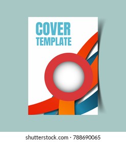 Vector Illustration of  report Cover design.