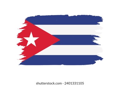 Vector illustration of republic of cuba flag, republic of cuba, country flag, flag cuba, flags, banner,