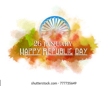 vector illustration of republic day. 26 january background.