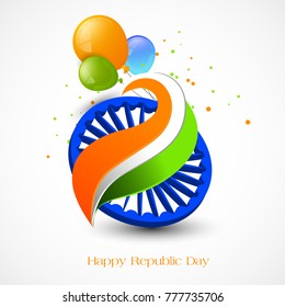 vector illustration of republic day. 26 january background.