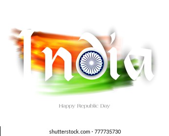 vector illustration of republic day. 26 january background.