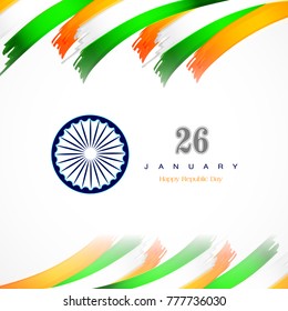 vector illustration of republic day. 26 january background.
