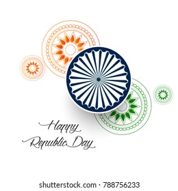 vector illustration of republic day. 26 january background.