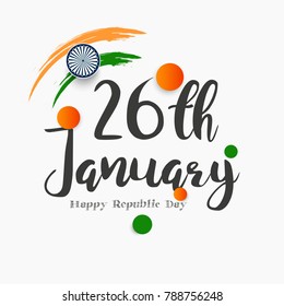 vector illustration of republic day. 26 january background.