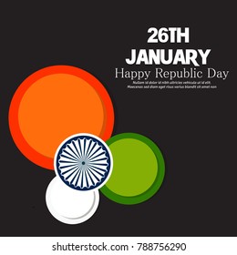 vector illustration of republic day. 26 january background.