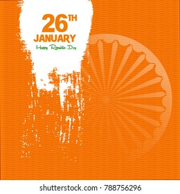 vector illustration of republic day. 26 january background.
