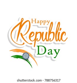 vector illustration of republic day. 26 january background.