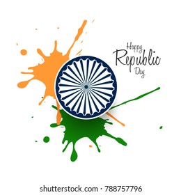 vector illustration of republic day. 26 january background.