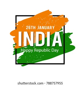 vector illustration of republic day. 26 january background.