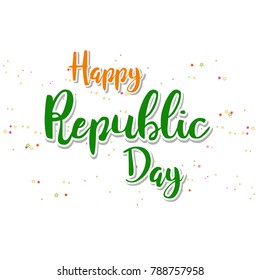 vector illustration of republic day. 26 january background.