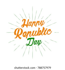 vector illustration of republic day. 26 january background.