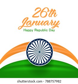vector illustration of republic day. 26 january background.