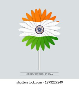 vector illustration of republic day celebration. 26 january - Vector