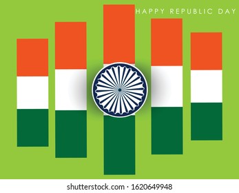 vector illustration of republic day celebration. 26 January
